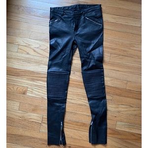 BLK DNM LEATHER PANTS